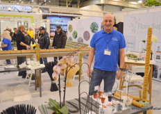 René Ratterman with Succulents Unlimited and FloraSupplies, a business he started only recently and ndeed supplies all sorts of sticks and other plant growing attributes to growers